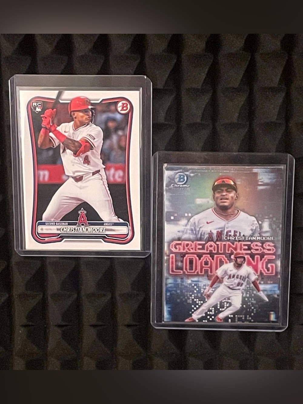 Christian Moore 2025-26 Bowman Baseball Rookie Card-& Bowman Chrome